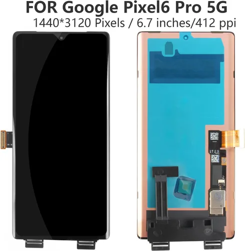 Vista 2 de Para Google Pixel 6 Pro 5G Reemplazo de pantalla para Google Pixel 6 Pro 5G Pantalla LCD para Pixel 6 Pro 5G GLUOG G8VOU Digitalizador Pantalla