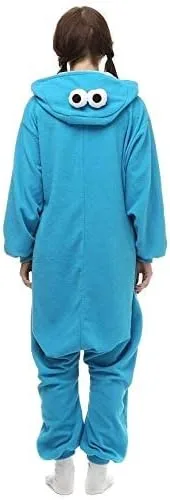 Vista 6 de ROYAL WIND Pijama unisex para adultos, disfraz de Halloween para mujeres, hombres y adolescentes, color azul