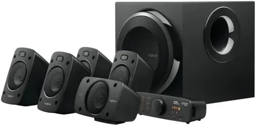 Vista 4 de Sistema de altavoces de sonido envolvente Logitech Z906 5.1 - Certificado THX, Dolby Digital y DTS Digital - Negro
