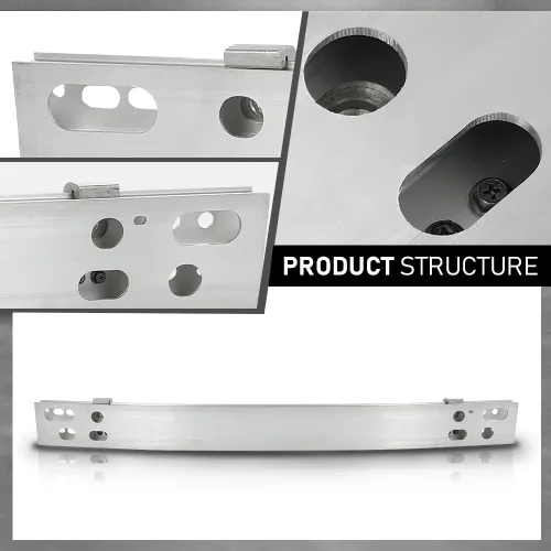 Vista 9 de G-PLUS Refuerzo de parachoques delantero con barra frontal compatible con Toyota Prius 2010-2015 5202147032 de aluminio 5202147032 Aluminio