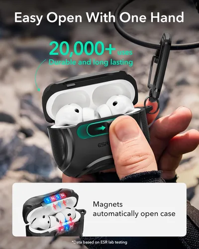 Vista 4 de ESR Funda para AirPods Pro 3 (2025) y ESR para AirPods Pro 3 Case (2025) Lock