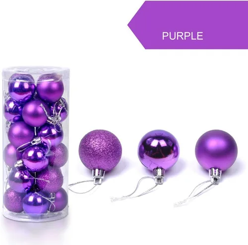 Vista 9 de Bola de árbol de Navidad de 1.181 in para colgar en casa, fiesta, adorno de árbol de Navidad, bola decorada, regalos para el Año Nuevo (negro)