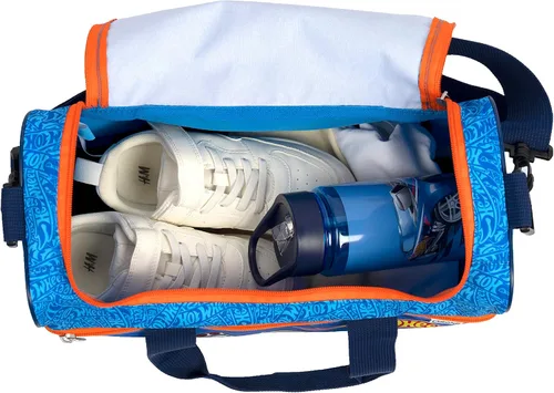 Vista 2 de Hot Wheels - Bolsa deportiva para niños, 10 L, bolsa de viaje pequeña y bolsa para niños con correa de hombro extraíble y ajustable, diseño de autos
