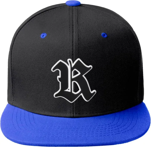 Vista 1347 de Daxton Gorra clásica con visera de billete plano con letras del alfabeto inglés antiguo de la A a la Z