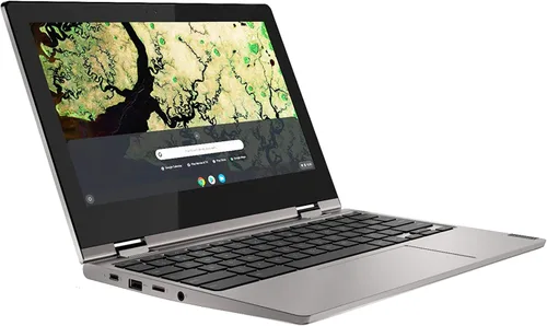 Vista 3 de Lenovo Chromebook C340 2 en 1-11.6" HD Touch - Celeron N4000-4GB - 32GB eMMC - Gris