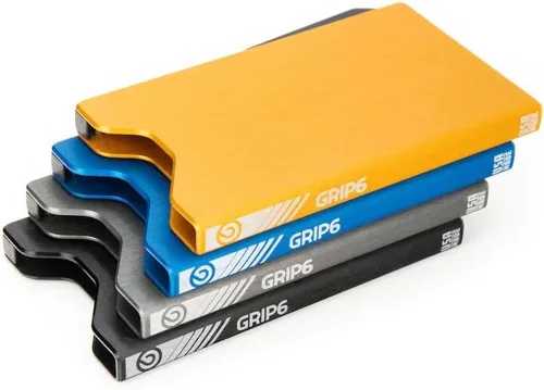 Vista 4 de GRIP6 Carteras minimalistas para hombres Carteras delgadas para hombres Tecnología RFID Banda de dinero opcional, Azul profundo, Minimalista