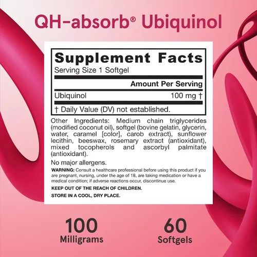 Vista 4 de Suplemento QH en gomitas de Jarrow Formulas, alta absorción, QHAB60, Default, 1, 1