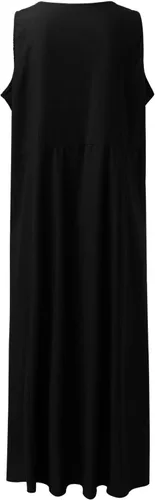 Vista 6 de BAJSDCU Dress for Women 2024 Fashion Casual Solid Cotton Dress Sleeveless with Pocket Loose Dress Tank Long Sleeve