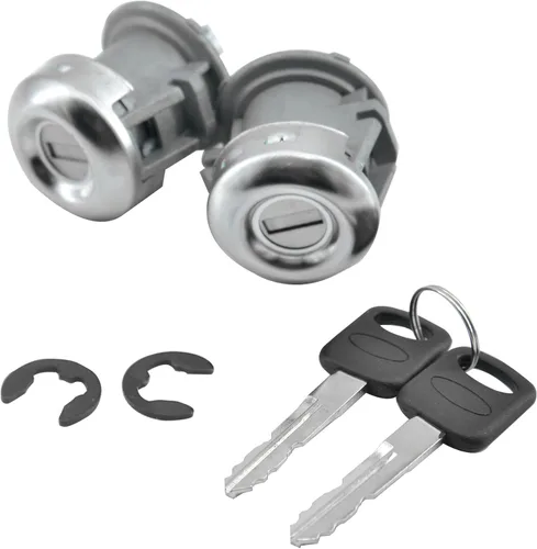 Vista 2 de Cilindro de cerradura de puerta con juego de llaves compatible con Ford F150 F250 F350 Super Duty 1997-2016 Reemplazo 7C3Z1521990A 7C3Z-1521990-A