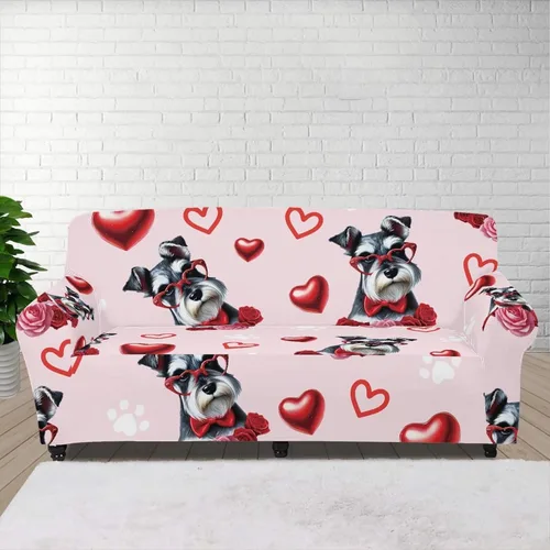 Vista 68 de Boatee Fundas de sofá de 1 pieza con diseño de copo de nieve azul, fundas elásticas para sofá, 1 cojín, protección de muebles, decoración para sala