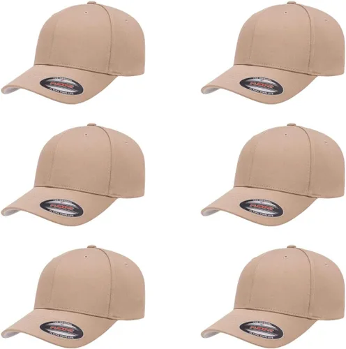 Vista 38 de Flexfit 5001 - Gorra de béisbol de sarga de algodón, 6 paneles Negro