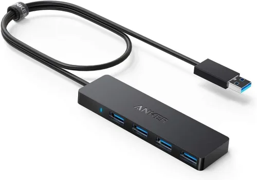 Vista 11 de Anker 4-Port USB 3.0 Ultra Slim – Puerto de catos para MacBook, Mac Pro/mini, iMac, Surface Pro, XPS, Notebook PC, pendrives, unidades de disco