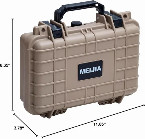 Vista 8 de MEIJIA Funda rígida protectora impermeable portátil para todo tipo de clima, funda para cámara pequeña, funda seca con espuma personalizable