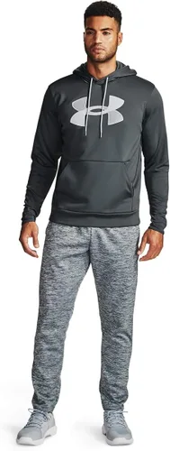 Vista 4 de Under Armour - Sudadera de polar con capucha para hombre con logotipo grande