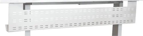 Vista 7 de Bandeja de gestión de cables para debajo del escritorio, cable de computadora horizontal negro y panel frontal
