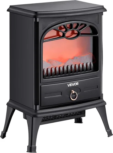 Vista 9 de VEVOR - Chimeneas independientes de 22.8 pulgadas, calefactor eléctrico portátil de chimenea de 1500 W y 5120 BTU, con protección contra