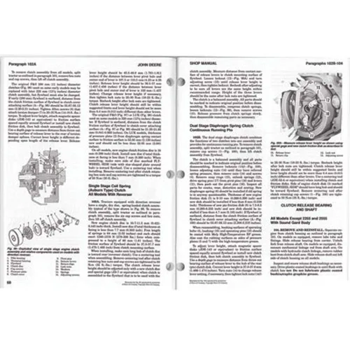 Vista 4 de RAParts 1415-1010 - Manual de servicio compatible con John Deere 2555 2550 2355 2255, compatible con JD-58