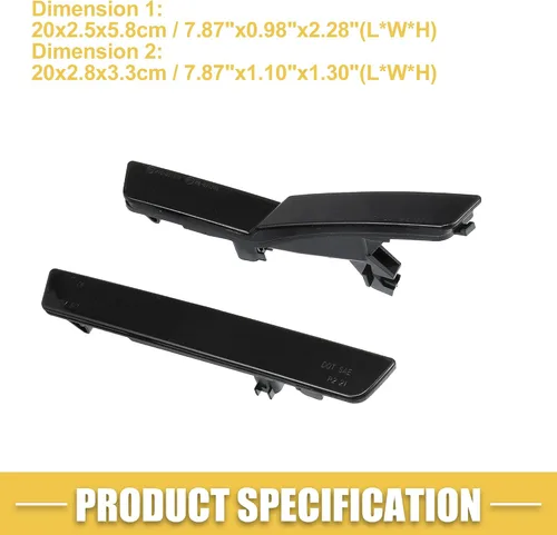 Vista 6 de 68195796AB - Luces de señal de giro delanteras y traseras para Dodge Challenger, luz LED roja ámbar, 2 pares