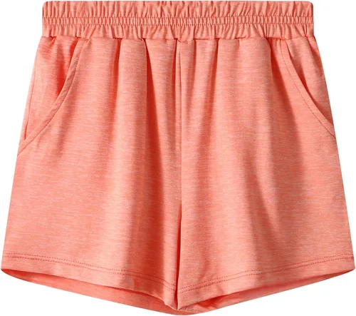 Vista 9 de BYONEME Pantalones cortos deportivos para niñas pequeñas y grandes, para entrenamiento, baloncesto, fútbol, deportes, para niñas adolescentes