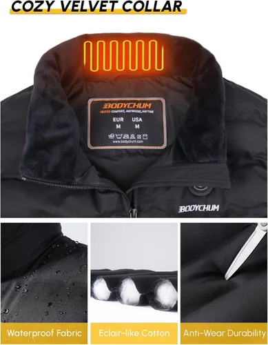 Vista 7 de Bodychum Heated Vest Women With Battery Pack Included Lightweight Rechargeable Electric Heating Vest