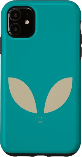 Vista 5 de Funda Alien minimalista beige verde azulado para iPhone 15