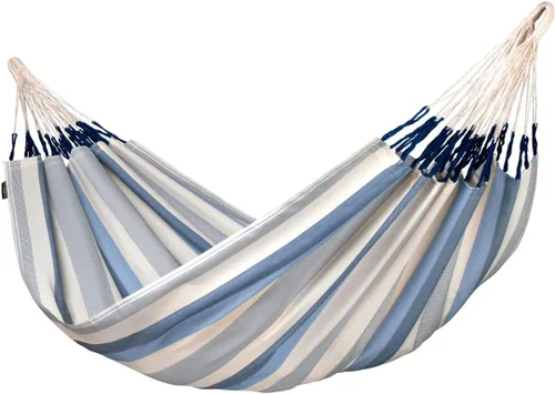 Vista 38 de LA SIESTA Brisa - Hamaca clásica colgante, hecha a mano, resistente a la intemperie, resistente a roturas para relajación en interiores y Almendra