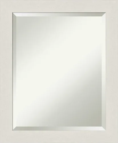 Vista 75 de Amanti Art - Espejo de baño blanco para sobre lavabo, espejo de tocador rectangular blanco de 35x45 para gabinete, marco moderno extragrande, se