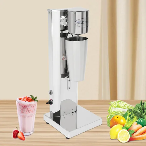 Vista 5 de Máquina eléctrica para hacer batidos, máquina comercial de batido de leche de acero inoxidable con 2 tazas de 22.0 fl oz/taza 110 V 180 W, mezclador