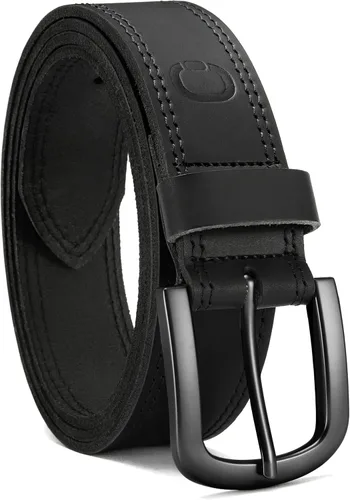Vista 14 de CHAOREN Cinturón de cuero de grano completo para hombre, cinturones de trabajo para hombres, resistentes, uso diario para pantalones de mezclilla