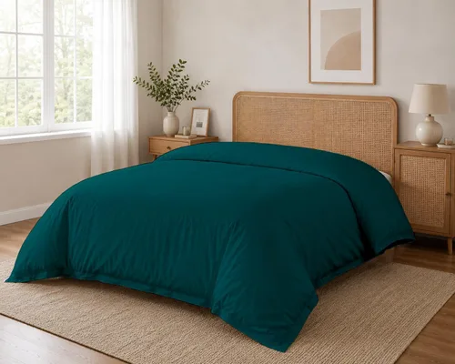 Vista 14 de SLEEP-NEST Funda de edredón individual de 68 x 90 pulgadas, 1 pieza, 100% algodón, suave y transpirable, ropa de cama individual, cierre