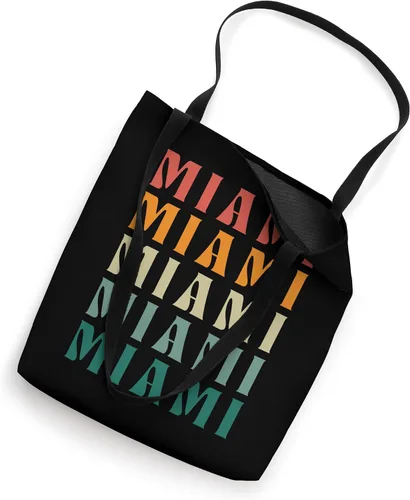 Vista 2 de Miami Florida USA Travel Vintage Cool Aestethic Retro Sunset Tote Bag