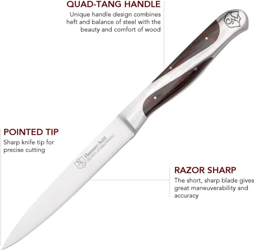 Vista 3 de Hammer Stahl Cuchillo utilitario de 4.5 pulgadas