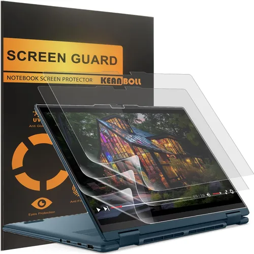Vista 11 de KEANBOLL Paquete de 2 protectores de pantalla anti luz azul para Lenovo Yoga 7 / 7i 14 Pulgadas 2-en-1 Laptop táctil (/14IML9/14AHP9/14ARP8/14IRL8)