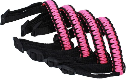 Vista 28 de BubbasGarageTv - Asas de Agarre de Paracord para Jeep Wrangler/Gladiator CJ YJ TJ JK JL JT (Verde Lima)