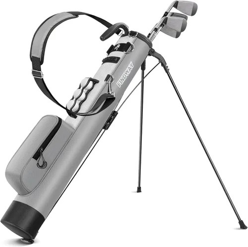 Vista 10 de Findway Bolsa de Golf con Soporte, Bolsa de Golf Pequeña para el Campo de Práctica, Par 3 y Campos Ejecutivos, Bolsa de Transporte Ligera para Palos