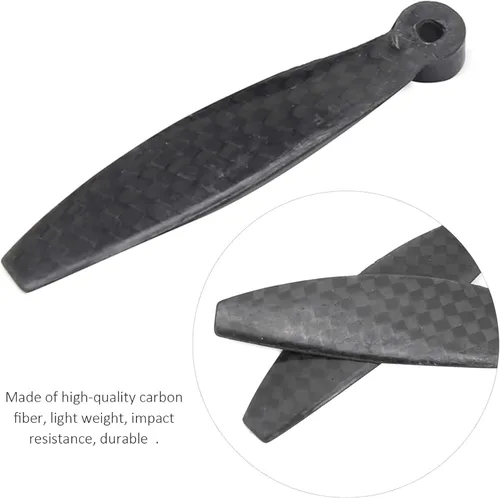 Vista 3 de Cuchilla de hélice para dron, hoja de hélice ligera de fibra de carbono compatible con mini 2 piezas de accesorios de repuesto para drones