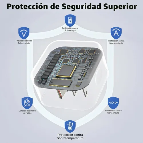 Vista 5 de Paquete de 2 cargadores rápidos para iPhone 17/16/15, adaptador dinámico Apple USB C de 40W con cable tejido de carga rápida tipo C-C de 60W máximo