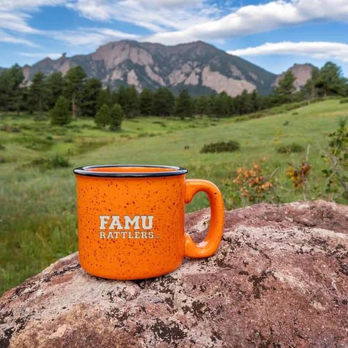 Vista 2 de Rico Industries NCAA Speckle 12oz Laser Engraved Campfire Mug
