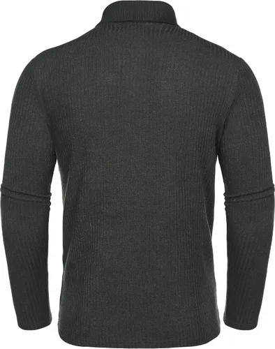 Vista 7 de COOFANDY Camisetas de punto de manga larga para hombre, estilo casual, ajustadas