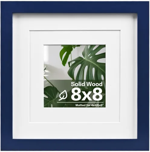 Vista 72 de Egofine - Portarretratos de 4 x 6 pulgadas, de madera maciza con plexiglás, para fotos de 3.5 x 5 con paspartú o de 4 x 6 sin paspartú, para colocar