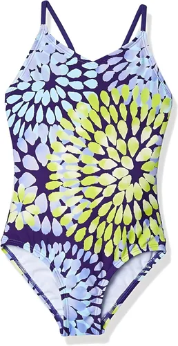 Vista 16 de Kanu Surf Bañador deportivo de una pieza Daisy Beach para niñas Aloha Negro