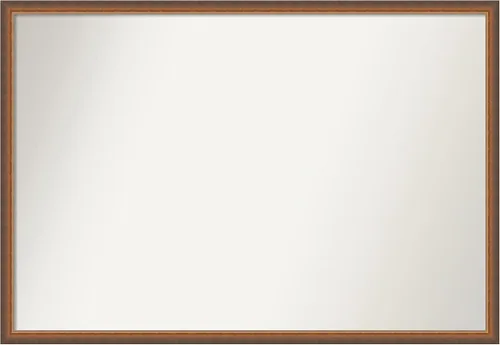 Vista 227 de Amanti Art Espejo de baño de bronce para sobre fregadero, 29 x 19 pulgadas, espejo rectangular de bronce antiguo, marco de madera tradicional