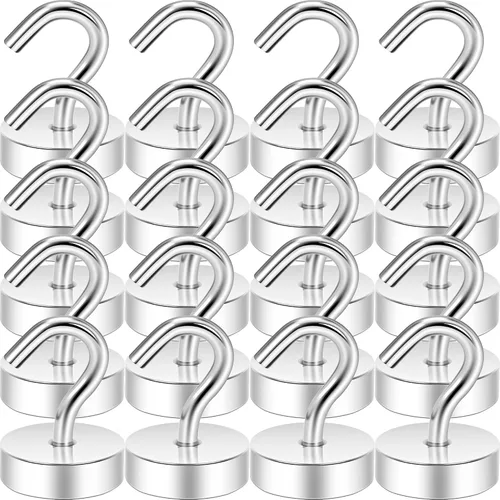 Vista 34 de Neosmuk Ganchos magnéticos, esenciales para cruceros, más de 32 libras, ganchos magnéticos resistentes para cabinas de cruceros, refrigerador