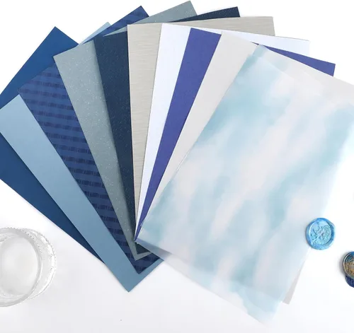 Vista 7 de 30 sheets Textured art Paper Assorted Set 5.8x8.3 Inch A5 mixed Special Craft Paper for Scrapbooking Junk Journaling Supplies dialy Plan gift Card