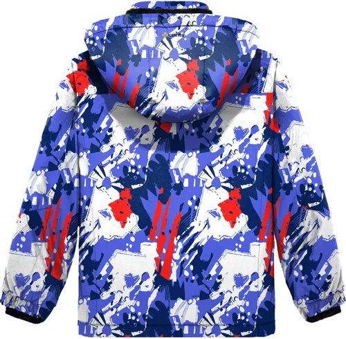 Vista 2 de Chaqueta de esquí impermeable para niño con capucha GEMYSE