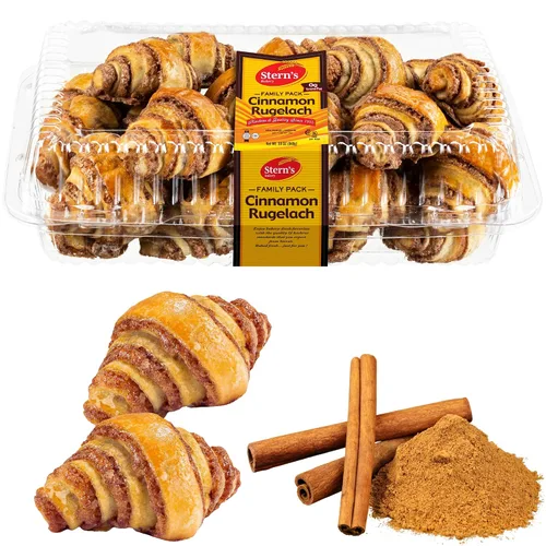 Vista 8 de Stern’s Bakery Croissants de Chocolate Aproximadamente 25 Pasteles Rugelach Pasteles de Chocolate Regalos de Comida para Festividades, Acción