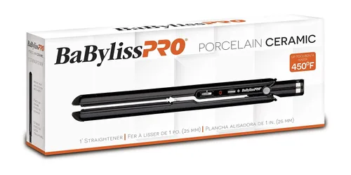 Vista 2 de BaBylissPRO Porcelain Flat Iron Hair Straightener, Hair Straightener Iron for Professional Salon Results and All Hair Types