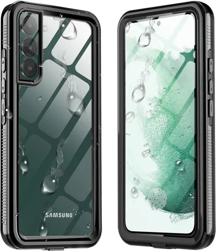 Vista 13 de AICase Funda protectora resistente para Samsung Galaxy S22 de 6.1 pulgadas (negra)