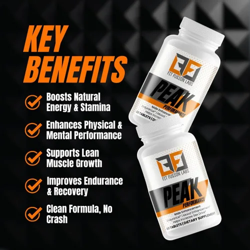 Vista 2 de Peak Performance Natural Masculino Mejora y Potenciador de Energía – Tongkat Ali, Maca, Zinc y Ginseng – Apoya la resistencia, la fuerza