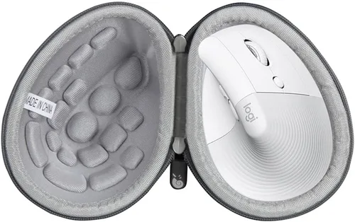 Vista 9 de Funda de viaje rígida Hermitshell para ratón vertical ergonómico Logitech Lift (Negro, Funda para ratón para diestros)